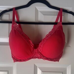 Natori Feathers Coral Pink Bra 32DDD